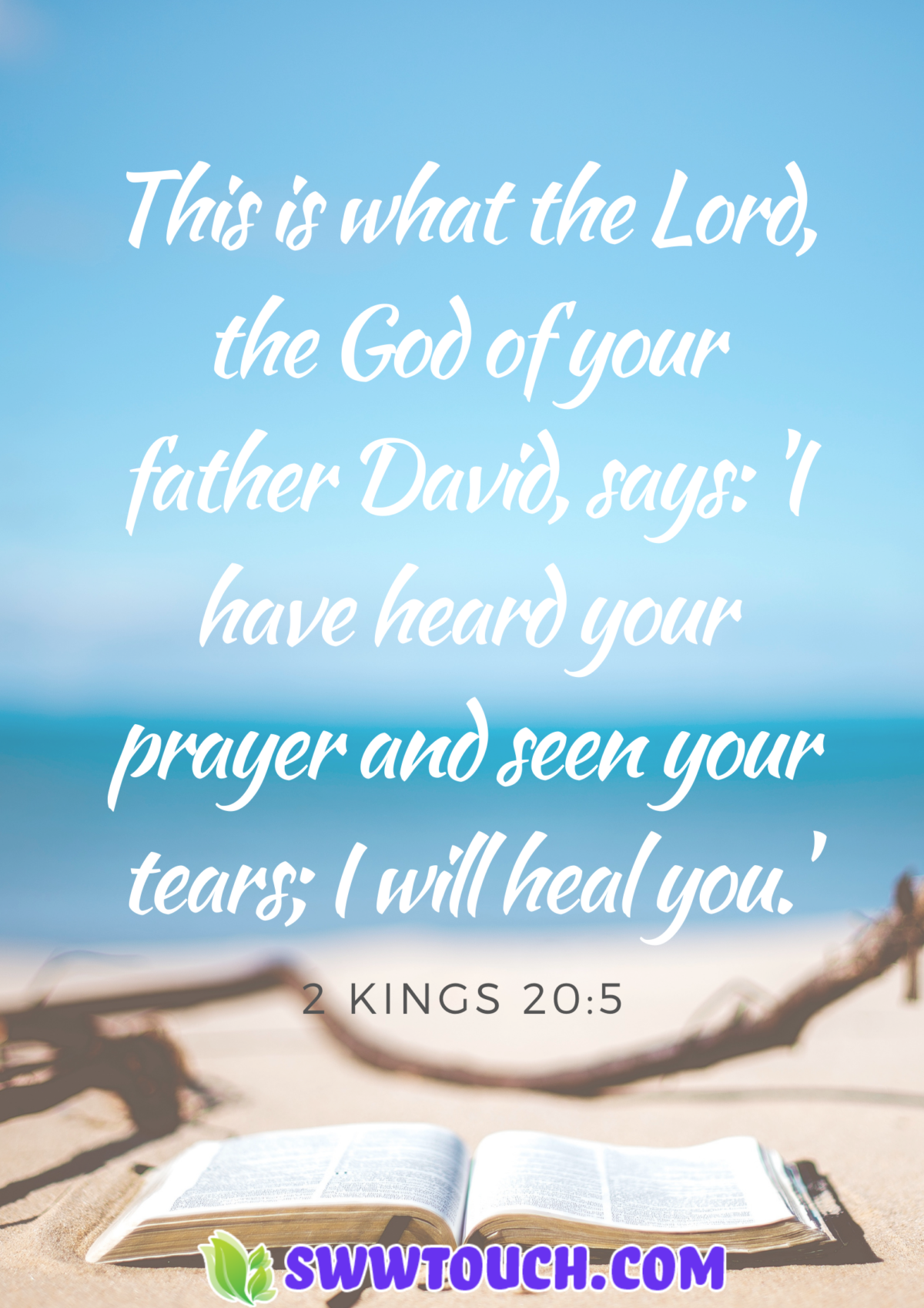 This Is What The Lord The God Of Your Father David Says ‘i Have Heard Your Prayer And Seen